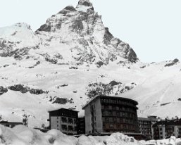 1977 Italy (09) 1977 - Cervinia Ski resort, on the Italian side of the Matterhorn