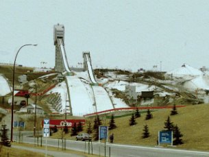 Calgary 1988 I saw the Ski-jumping and bobsled events at the 1988 Winter Olympics