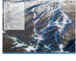 canvas Cerro Mirador Ski area