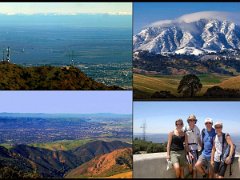 Mt Diablo Collage 2007 Mt Diablo (3849 ft). I only include Mt Diablo because it was our regular workout hike for decades. 10 miles, 2.25 hours round trip.