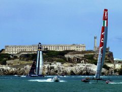 2013-08 Americas Cup SF Bay (300)-vp 2013 - America's Cup racing, Alcatraz, San Francisco , CA